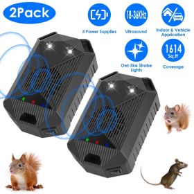 2 Pack Under Hood Ultrasonic Rodent Repeller