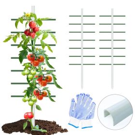 6FT*2FT 2PC This White U-shaped Tube Climbing Trellis Is Simple And Stylish, Offering Stable Support And Creating An Elegant Green Space.
