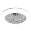 18 Inch Enclosed Ceiling Fan with Light and Remote, Flush Mount Bladeless Modern Low Profile Ceiling Fan for Bedroom Kitchen Dining Room