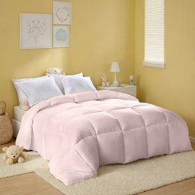 Pink Extra Large Plump Thick Duvet - Bohemian-style Checkered Quilting With Enhanced Warmth And Skin-friendly Comfort. Machine Washable, Hotel-grade L (Option: Pink-X)