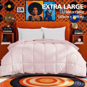 Extra Large Pink Quilt Inner, Comfortable, Soft, And Skin-friendly Oversized Duvet, Machine Washable, Suitable For Home Bedroom Use, All-season Versat (Option: T)