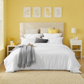 2-Pack White & Pink 3-Piece Bohemian Bedding Sets.Crafted From Durable, Abrasion-resistant Fabric That Maintains Exceptional Softness For Comfortable (Option: 2pcs-White-Q)