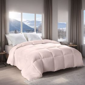 Pink Extra Large Plump Thick Duvet - Winter Enhanced Warmth With Skin-friendly Comfort. Bohemian Minimalist Checkered Design, Luxury Hotel-grade For B (Option: Pink-XL)
