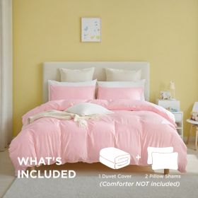 2-Pack White & Pink 3-Piece Bohemian Bedding Sets.Crafted From Durable, Abrasion-resistant Fabric That Maintains Exceptional Softness For Comfortable (Option: 2pcs-Pink-Q)